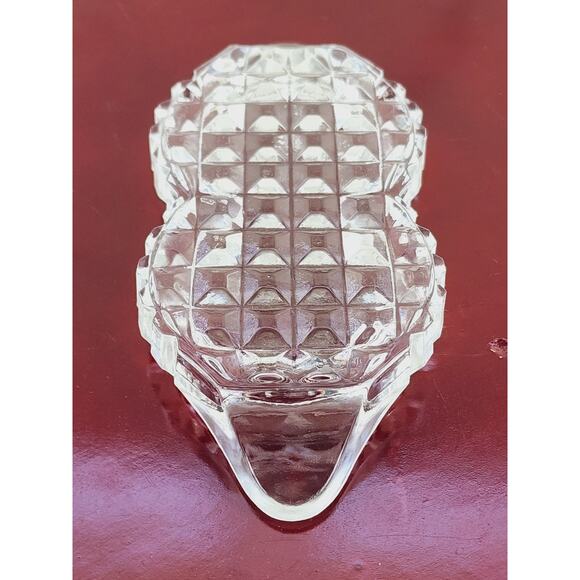 Fostoria American Round Shaker Holder Tray 6" Clear Glass 80's Dinnerware Vtg - Picture 11 of 14